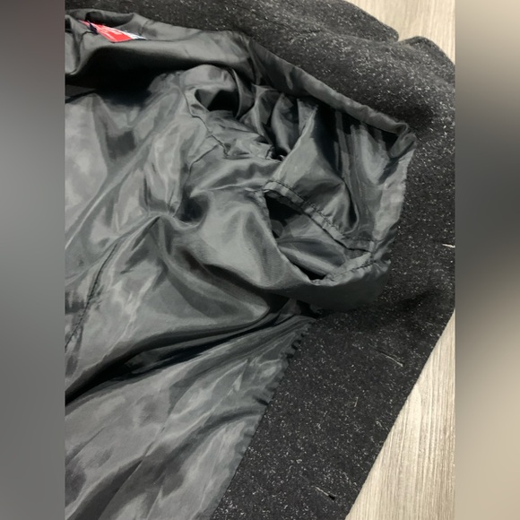 Vintage Grey Wool Blend Coat (Men's Large, Fits Women’s M/L Boyfriend Style) - Picture 12 of 13